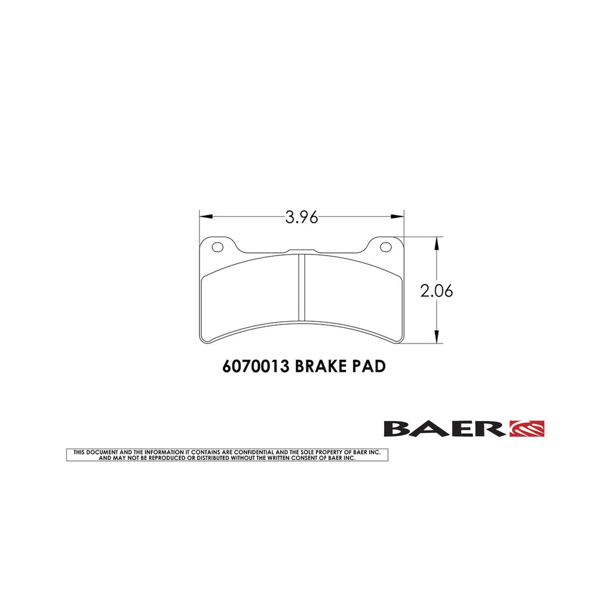 Baer Replacement Pads for Select Baer S4 Caliper - 6070013