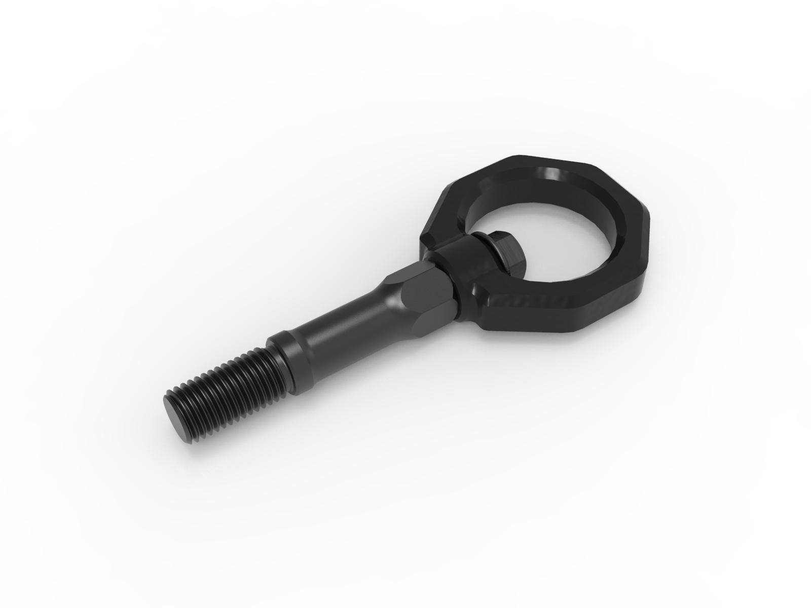 AFE Rear Tow Hook Black (2020-2023 Corvette 6.2) - 450-401015-B