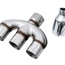 AWE Dual-to-Triple Tip Conversion for 10th Gen Civic Si - Chrome Silver Tip (AWE Exhaust required) - 3810-52018