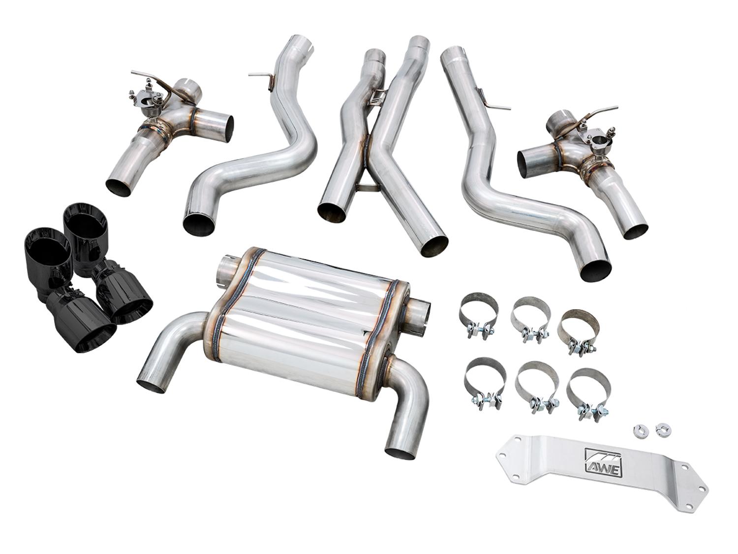 AWE SwitchPath™ Catback Exhaust for BMW F8X M3/M4 - Diamond Black - 3025-43074
