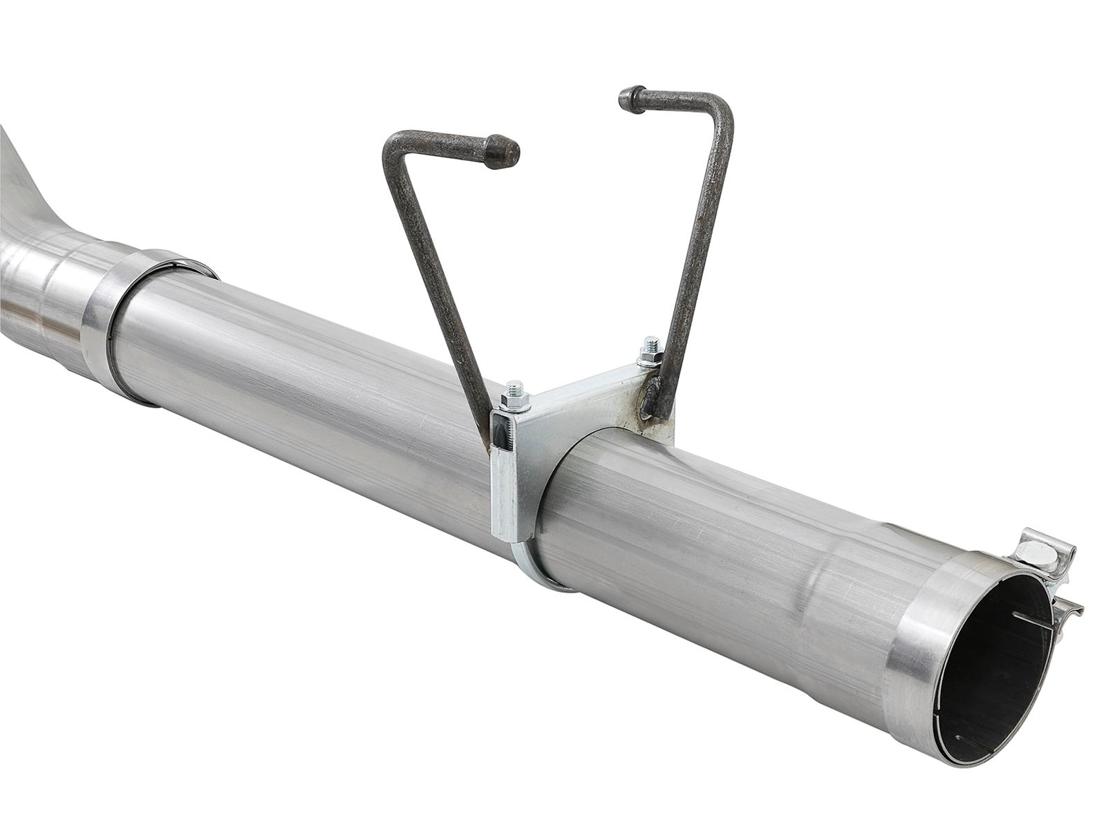 AFE Large Bore-HD DPF-Back Exhaust System Polished (2007-2012 2500, 3500, Ram 2500, Ram 3500) - 49-42006-P