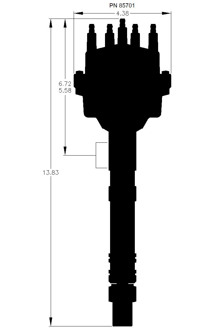 Pro-Billet Small Diameter Chevy Distributor.  - 85701