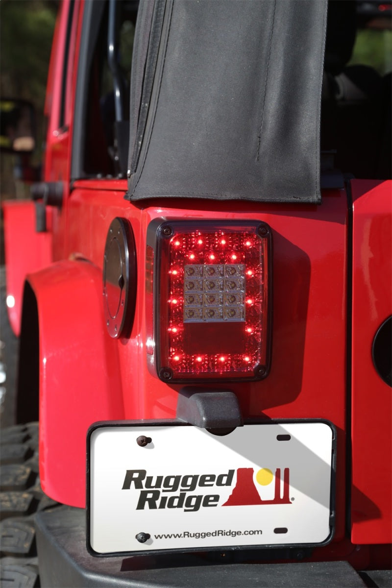 Rugged Ridge Tail Light Kit Led Smoke; 07-18 Jeep Wrangler Jk - 12403.88