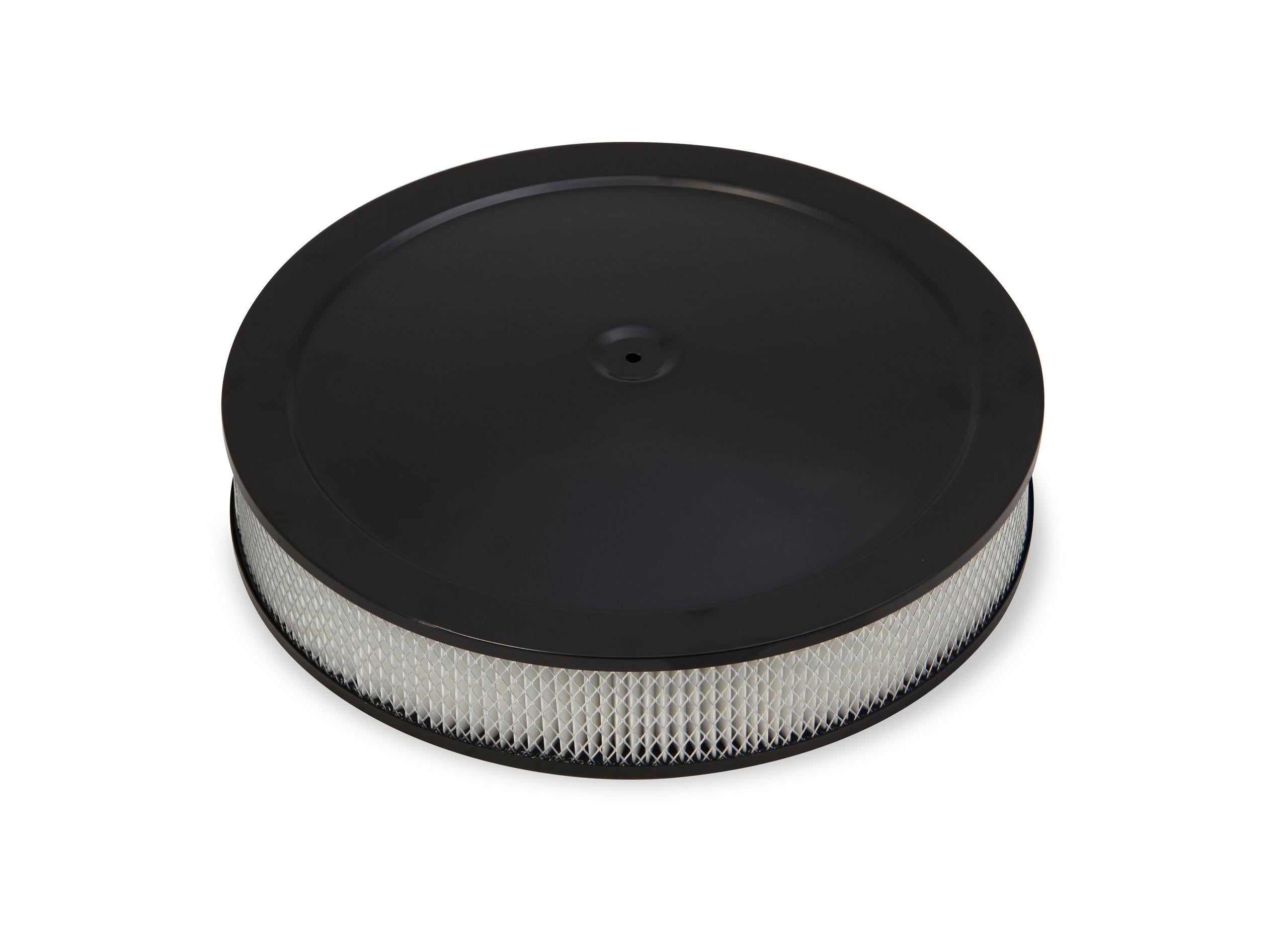Holley 4500 drop-base air cleaner black w/3" paper filter.  - 120-4635