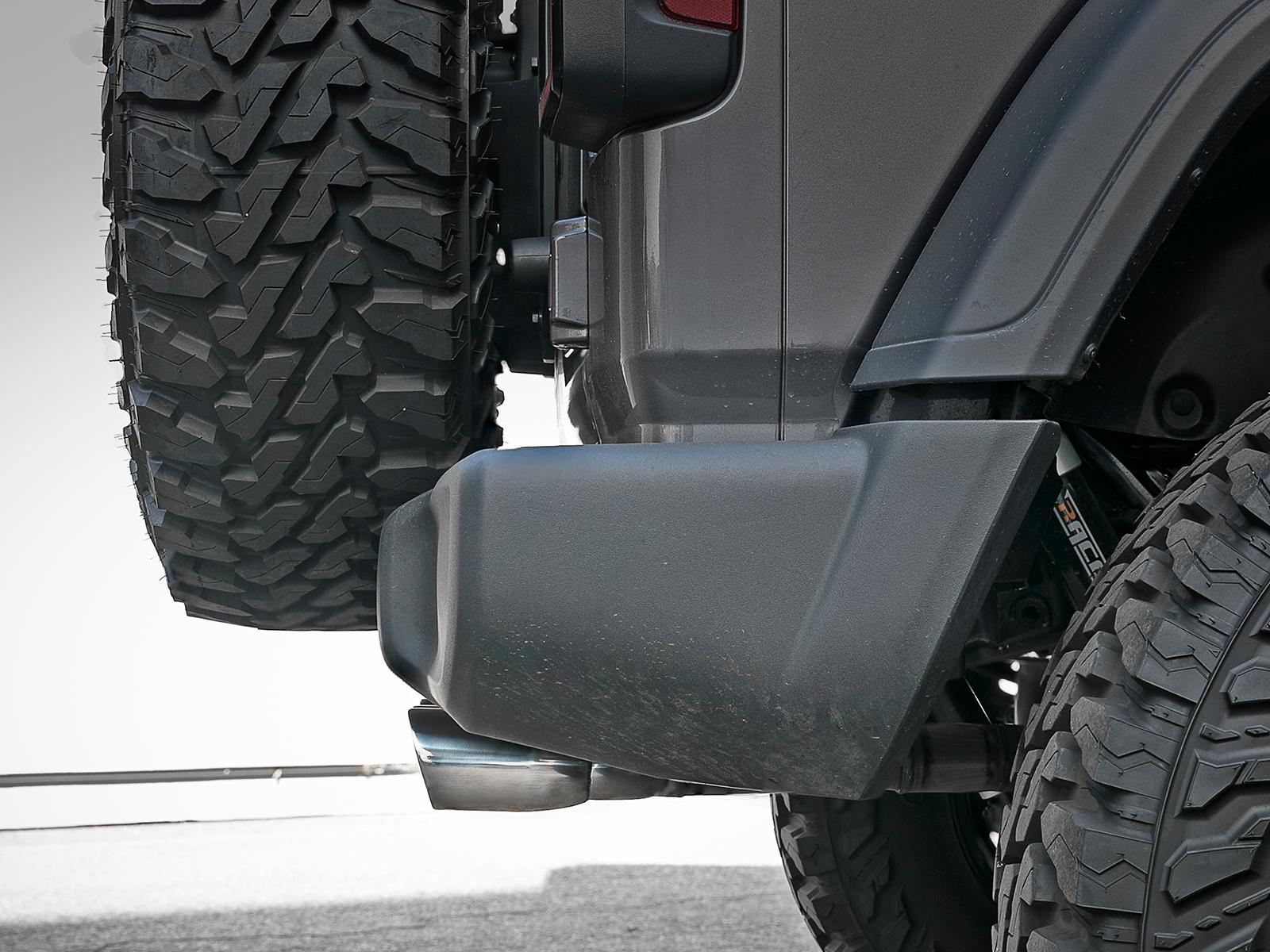 AFE Rebel Series Cat-Back Exhaust w/ Quad Polished Tip (2018-2021 Wrangler, Wrangler) - 49-38071-P
