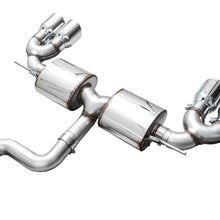 AWE Touring Edition Exhaust for Volkswagen MK8 Golf R - Chrome Silver Tips - 3015-42658