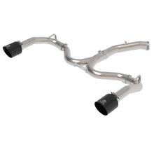 AFE Takeda 3 IN to 2-1/2 IN 304 Stainless Steel Axle-Back Exhaust w/ Black Tip (2020-2021 Forte GT) - 49-37037-B