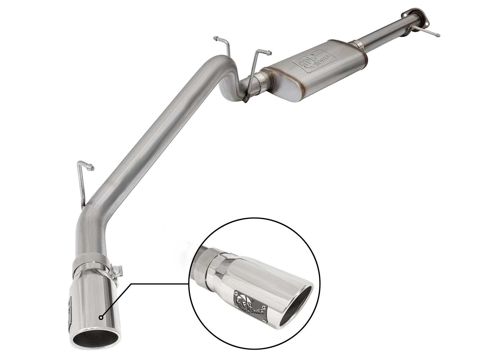 AFE MACH Force-Xp Cat-Back Exhaust System w/ Polished Tip (2015-2021 Colorado, Colorado, Canyon, Canyon) - 49-44058-P