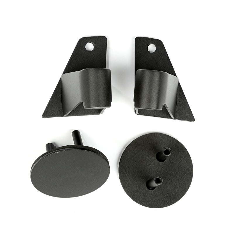 Rugged Ridge Mirror Relocation Bracket Kit Textured Black; 07-18 Jeep Wrangler Jk - 11025.07