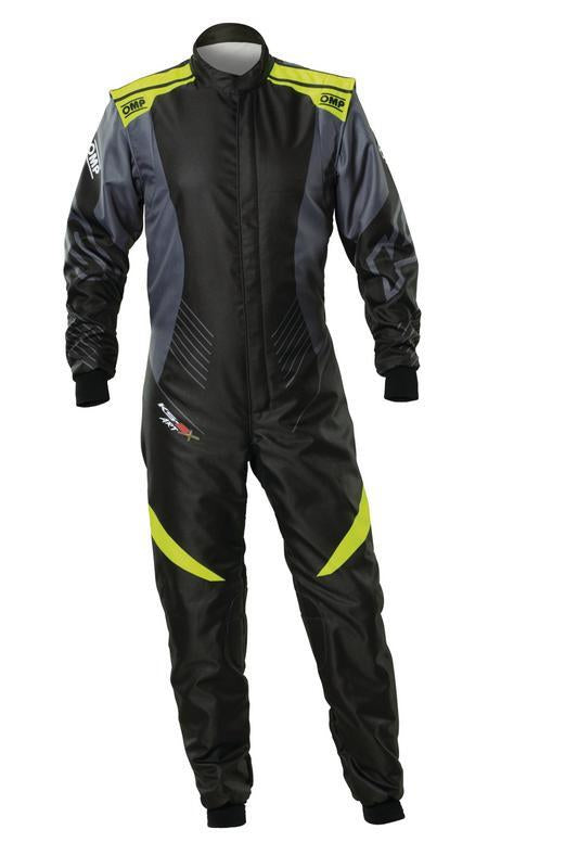 OMP KS-2X ART SUIT FIA 8877-2022 BLACK / FLUO YELLOW SZ 54
