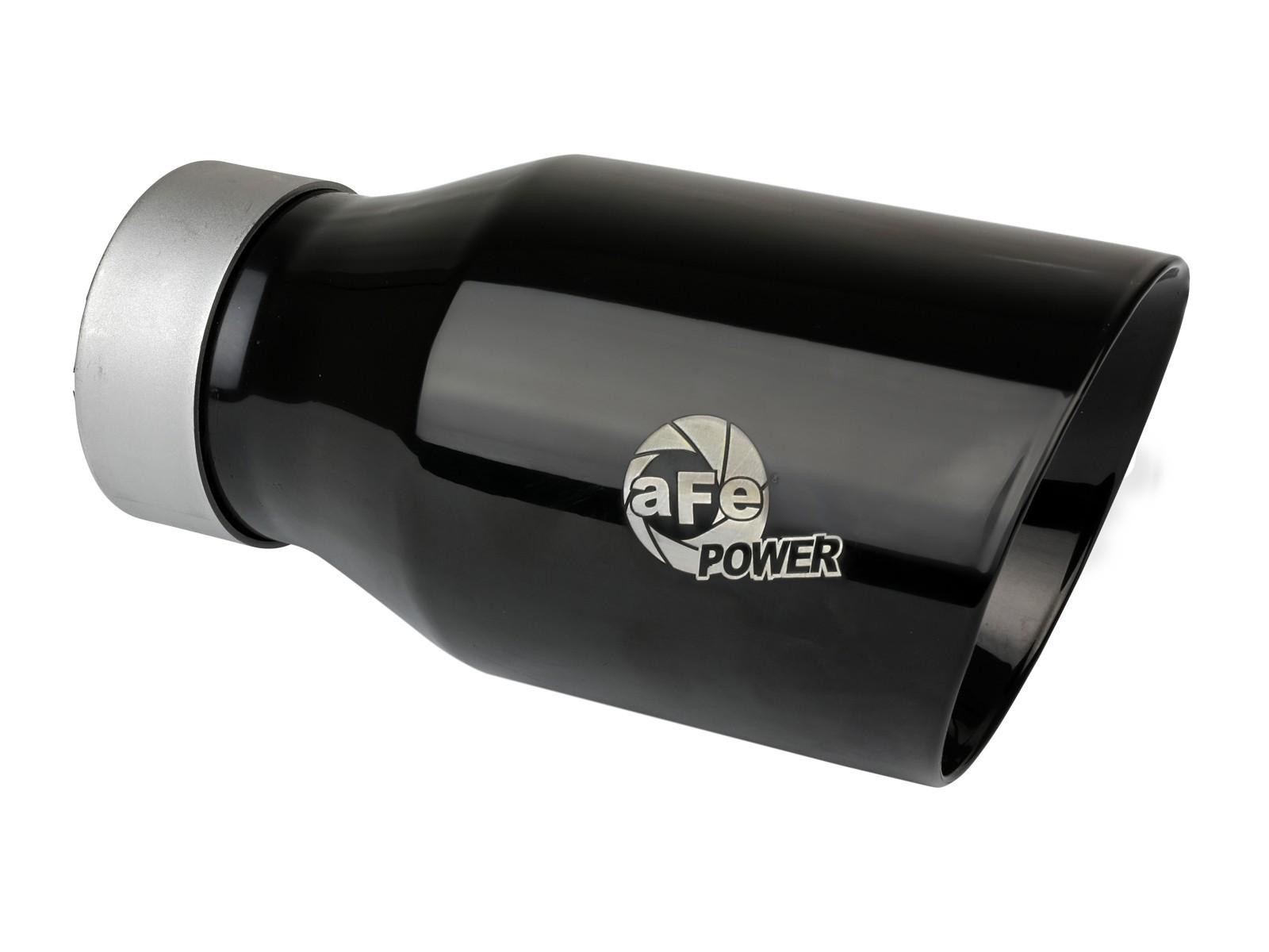 AFE Large Bore-HD 3 IN 409 Stainless Steel DPF-Back Exhaust System w/Black Tip (2023-2024 Silverado 1500 , Sierra 1500) - 49-44144-B