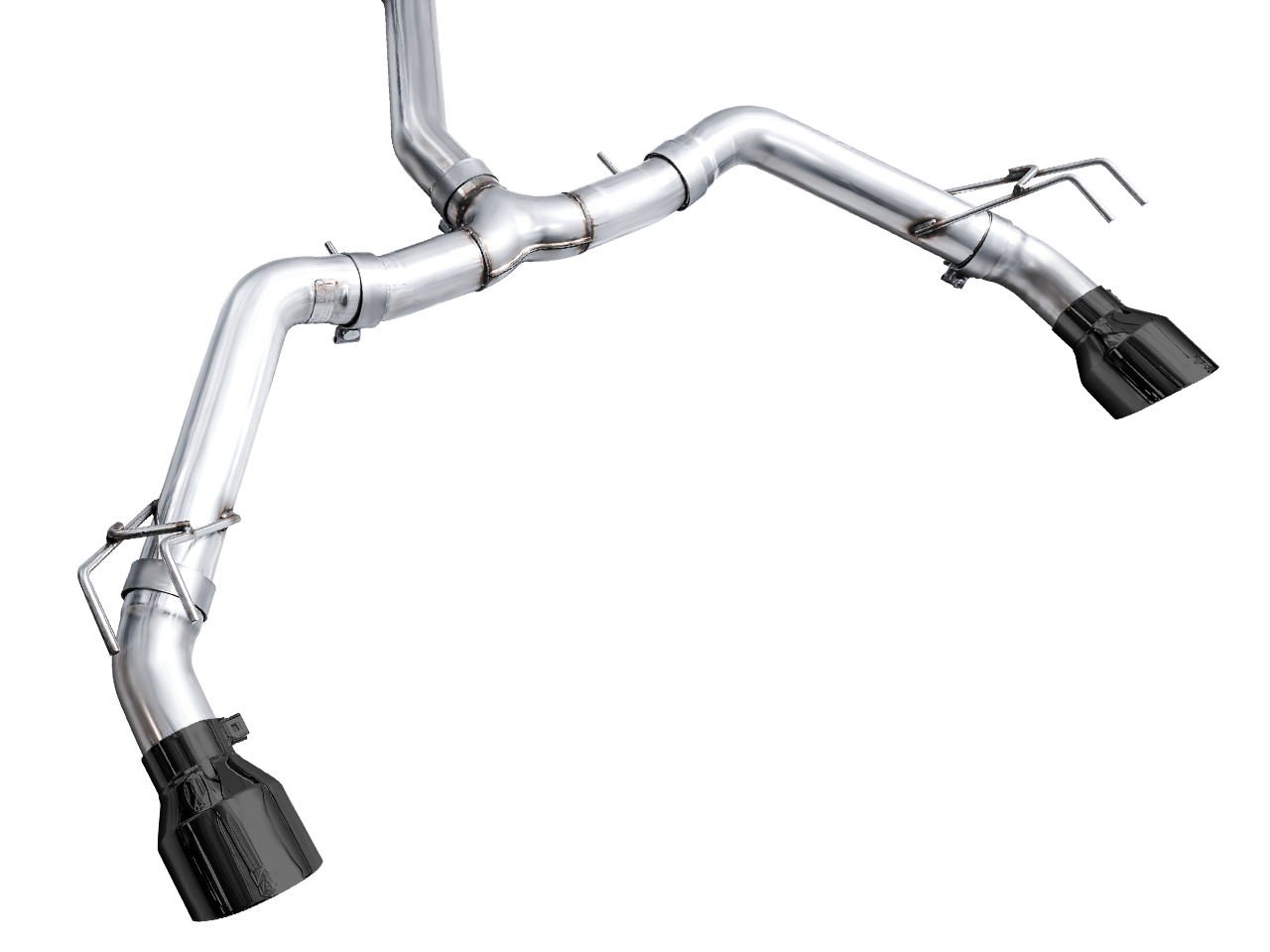 AWE Track Edition for FE1 Civic Si/DE4 Acura Integra- Diamond Black Tips - 3020-33331
