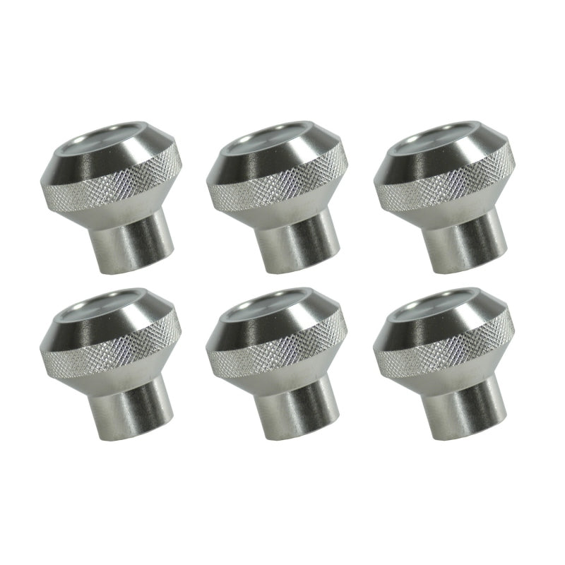 Rugged Ridge Dash Knob Kit Billet Stainless Steel; 76-86 Jeep Cj - 11126.01