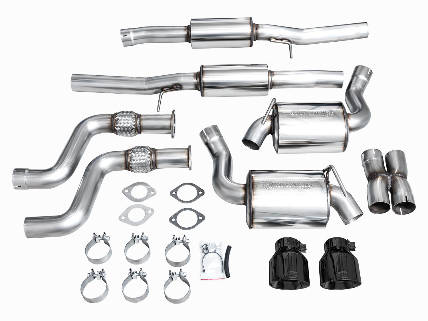 AWE Touring Edition for Nissan Z - Diamond Black Tips - 3015-33400