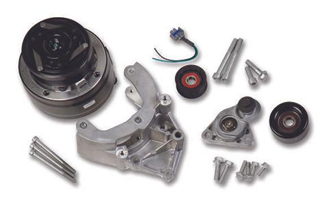Holley LS A/C Accessory Drive Kit - Includes R4 A/C Compressor, Tensioner, &amp; Pulleys.  - 20-140