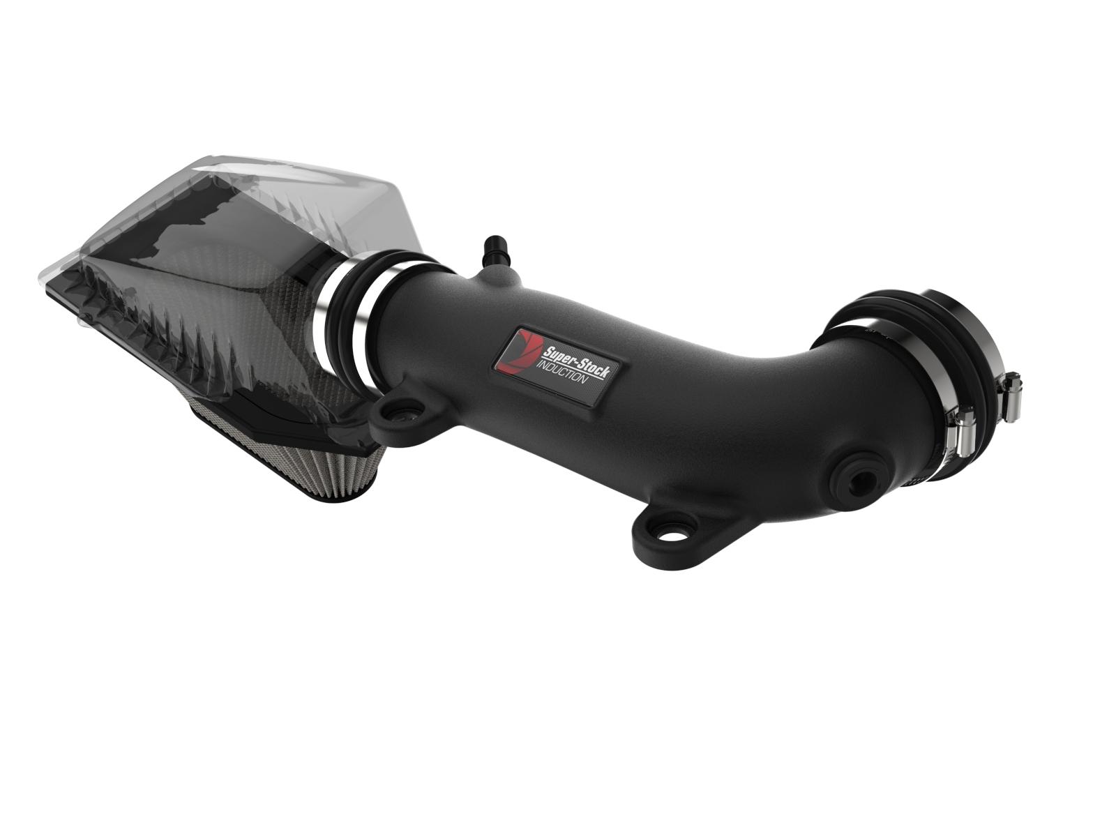 AFE Super Stock Induction System w/ Pro DRY S Media (2018-2021 Gladiator, Wrangler, Wrangler) - 55-10009D