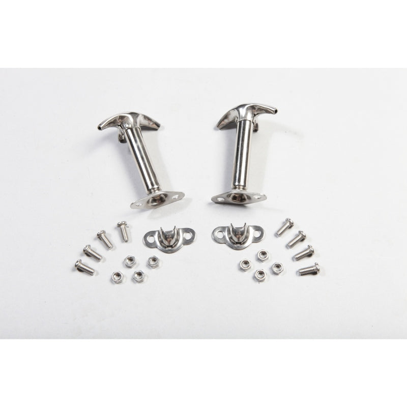 Rugged Ridge Hood Catch Kit Stainless Steel; 41-95 Jeep Cj/Wrangler Yj - 11116.01
