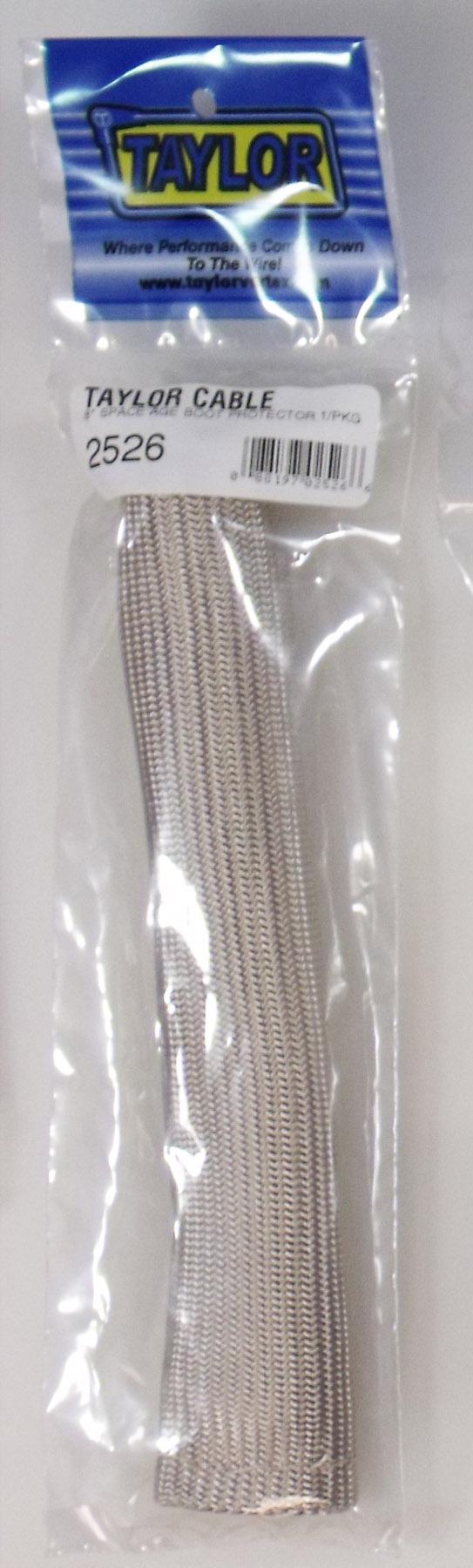 TAYLOR CABLE 8in Space Age Boot Protector silver - 2526