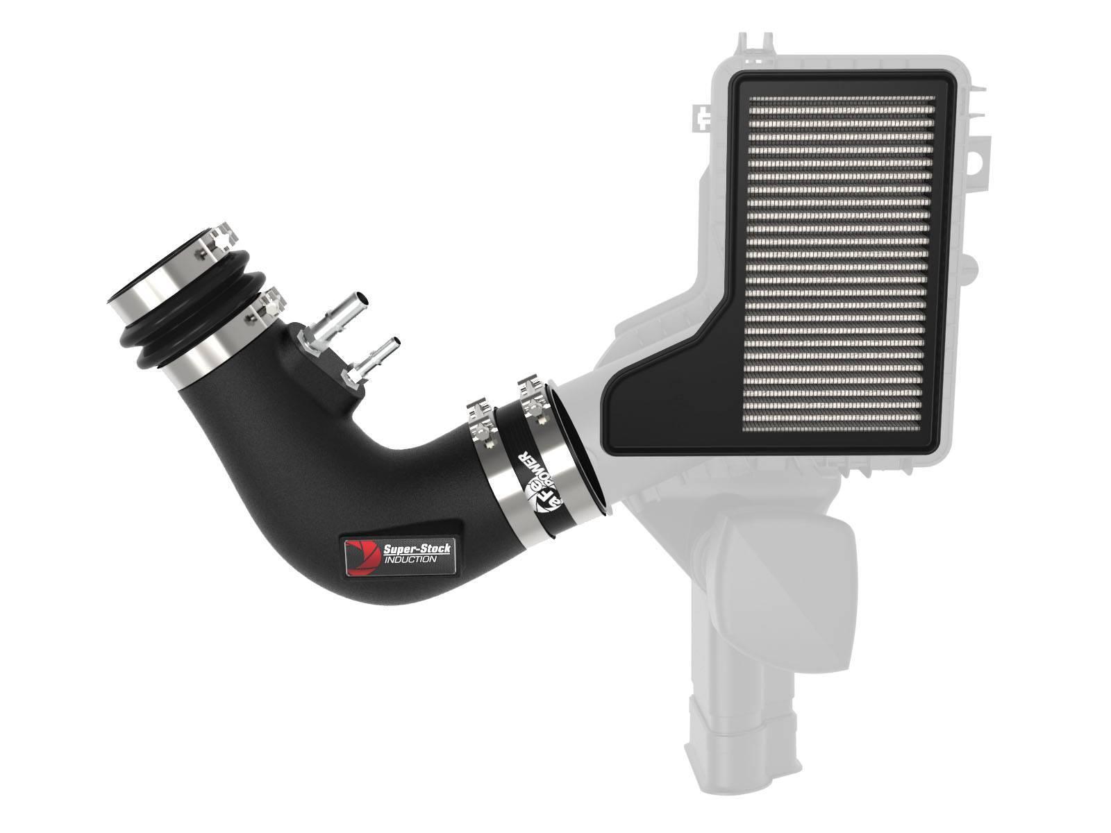 AFE Super Stock Induction System w/ Pro DRY S Media (Ford Mustang 15-17 V6-3.7L) - 55-10007D