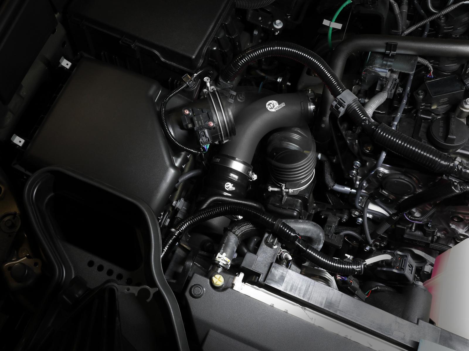 AFE BladeRunner 2-1/2 IN Aluminum Hot Charge Pipe Black (2024 Land Cruiser , Tacoma) - 46-20728-B