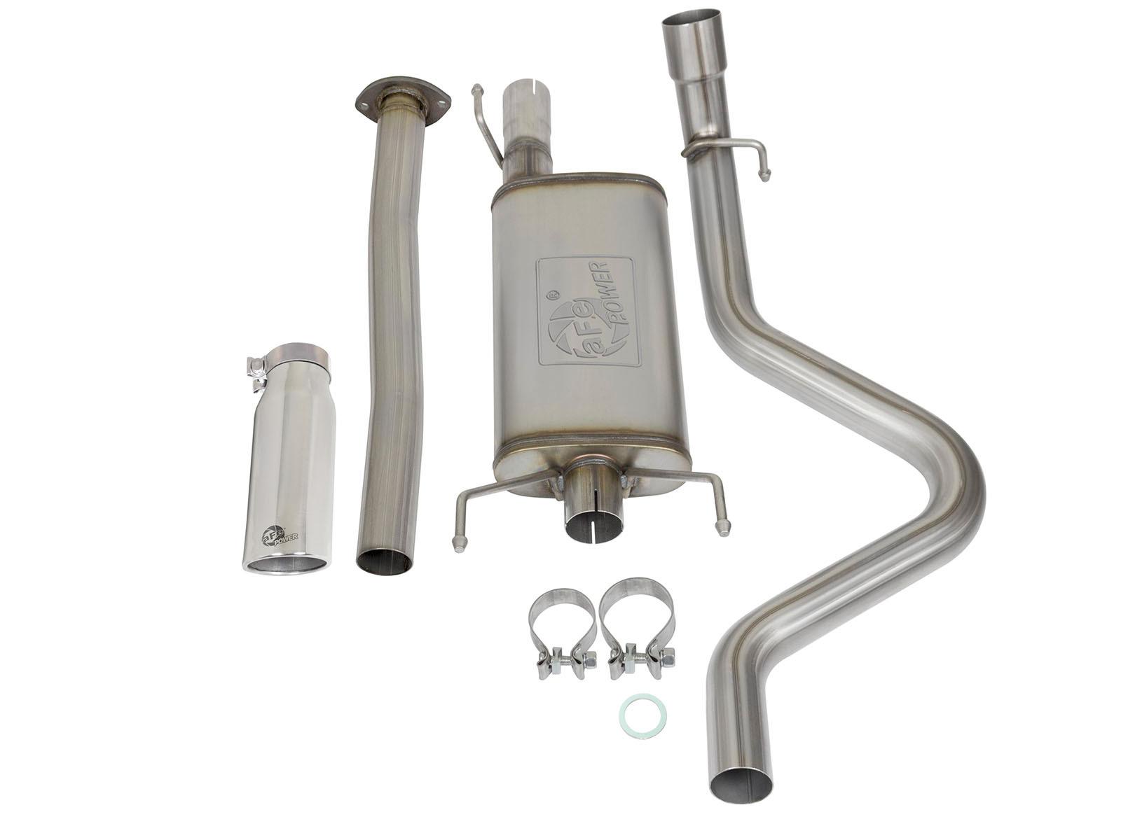 AFE MACH Force-Xp 2-1/2in 409 Stainless Steel Cat-Back Exhaust System w/Polished Tip (2005-2012 Tacoma) - 49-46031-P