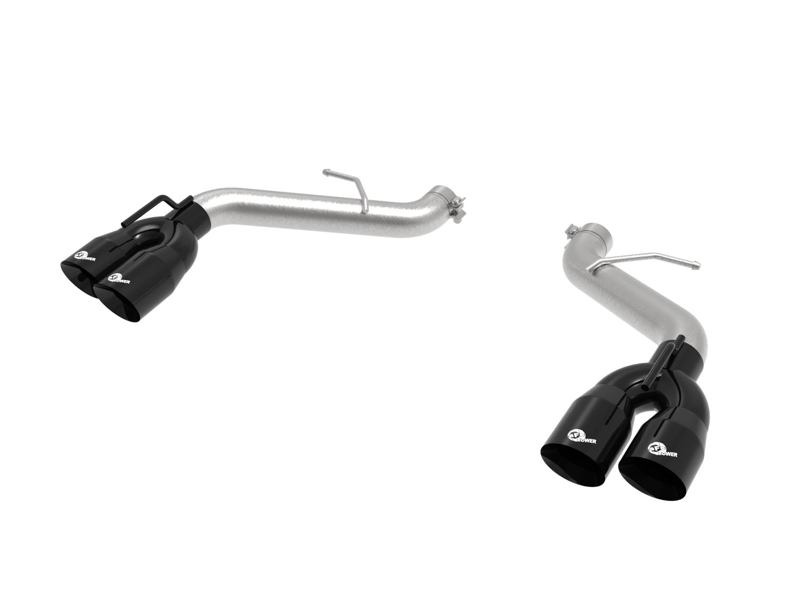 AFE MACH Force-Xp 2-1/2 IN 409 Stainless Steel Axle-Back Exhaust System Black (Chevrolet Camaro SS 16-24 V8-6.2L) - 49-44119NM-B