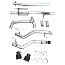AWE 0FG Non-Resonated Catback (With Bumper Cutouts) - Diamond Black Tips (2021-2025 F-150 Tremor 3.5L / 5.0L) - 3020-33402