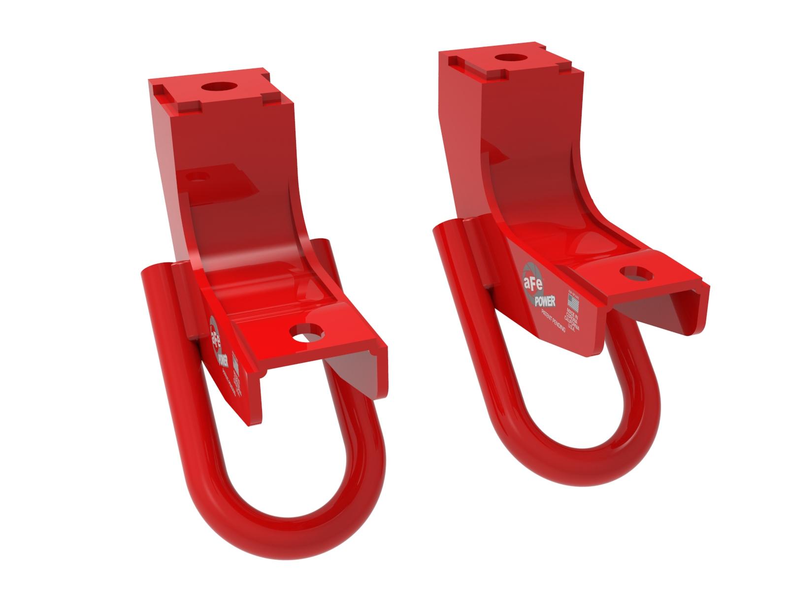 aFe CONTROL Front Tow Hook Red (2022 Toyota Tundra V6-3.5L(tt)) - 450-72T001-R