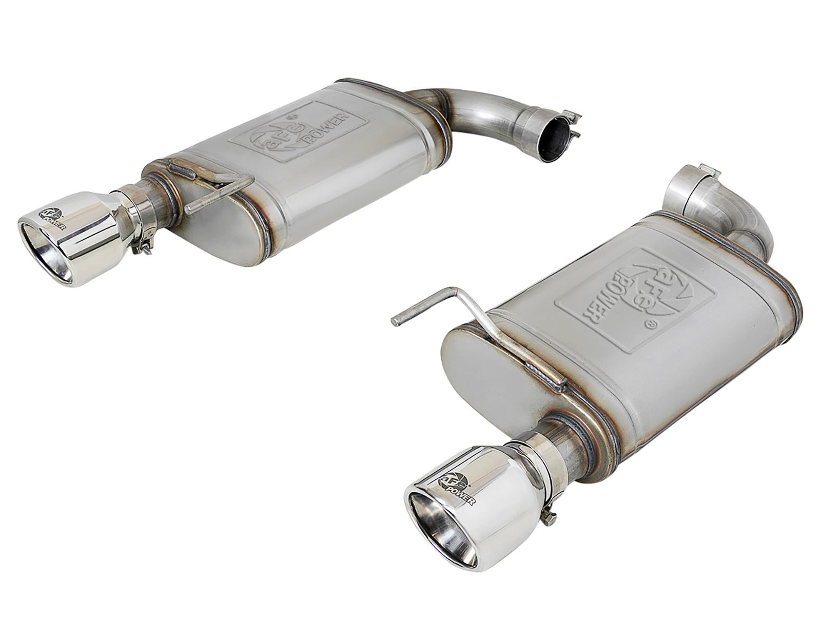 AFE 49-43105-P 2015-2017 Mustang GT 5.0L MACH Force-Xp 2-1/2" 409 Stainless Steel Axle-Back Exhaust System (Polished Tips)