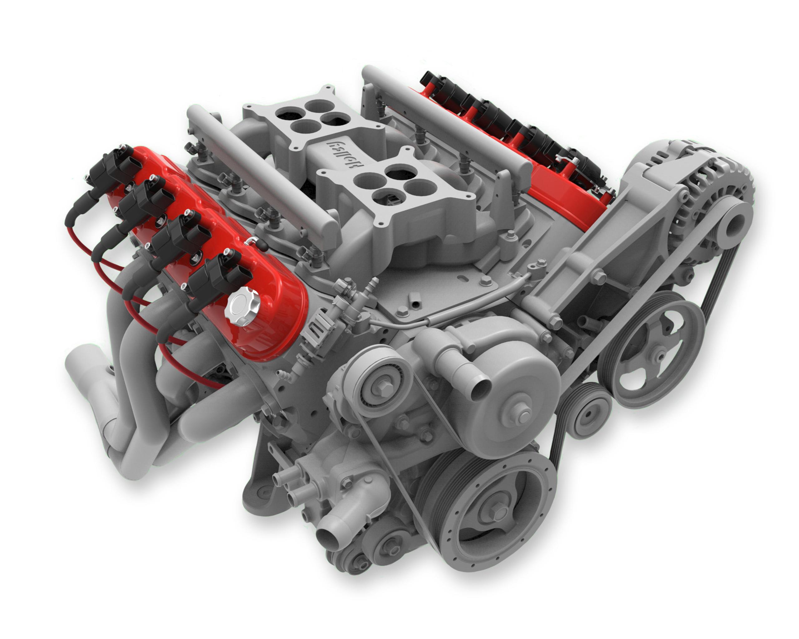 Holley Tall LS Valve Covers - Gloss Red.  - 241-113