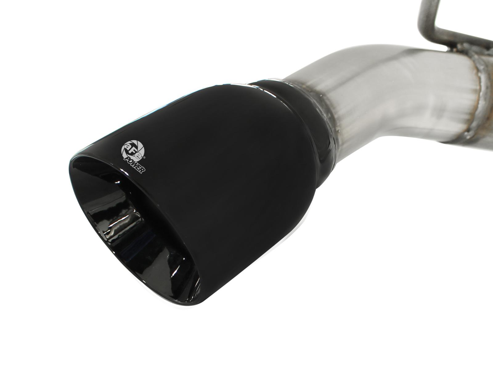 AFE MACH Force-Xp 2-1/2in 409 Stainless Steel Cat-Back Exhaust System w/Black Tip (2010-2013 Camaro, Camaro) - 49-44042-B