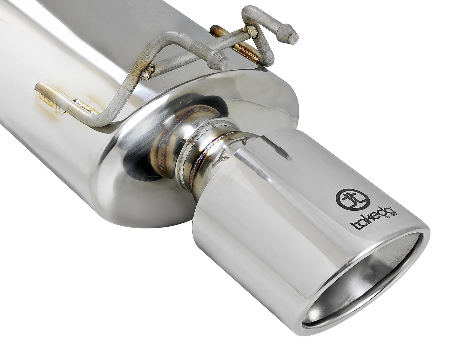 AFE Takeda 1-3/4 IN to 2-1/4 IN 304 Stainless Steel Axle-Back Exhaust w/ Polish Tips (2013-2017 Accord, Accord) - 49-36604
