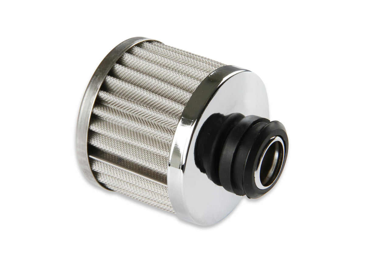 Mr. Gasket Chrome Valve Cover Breather - Push On Style.  - 2049G