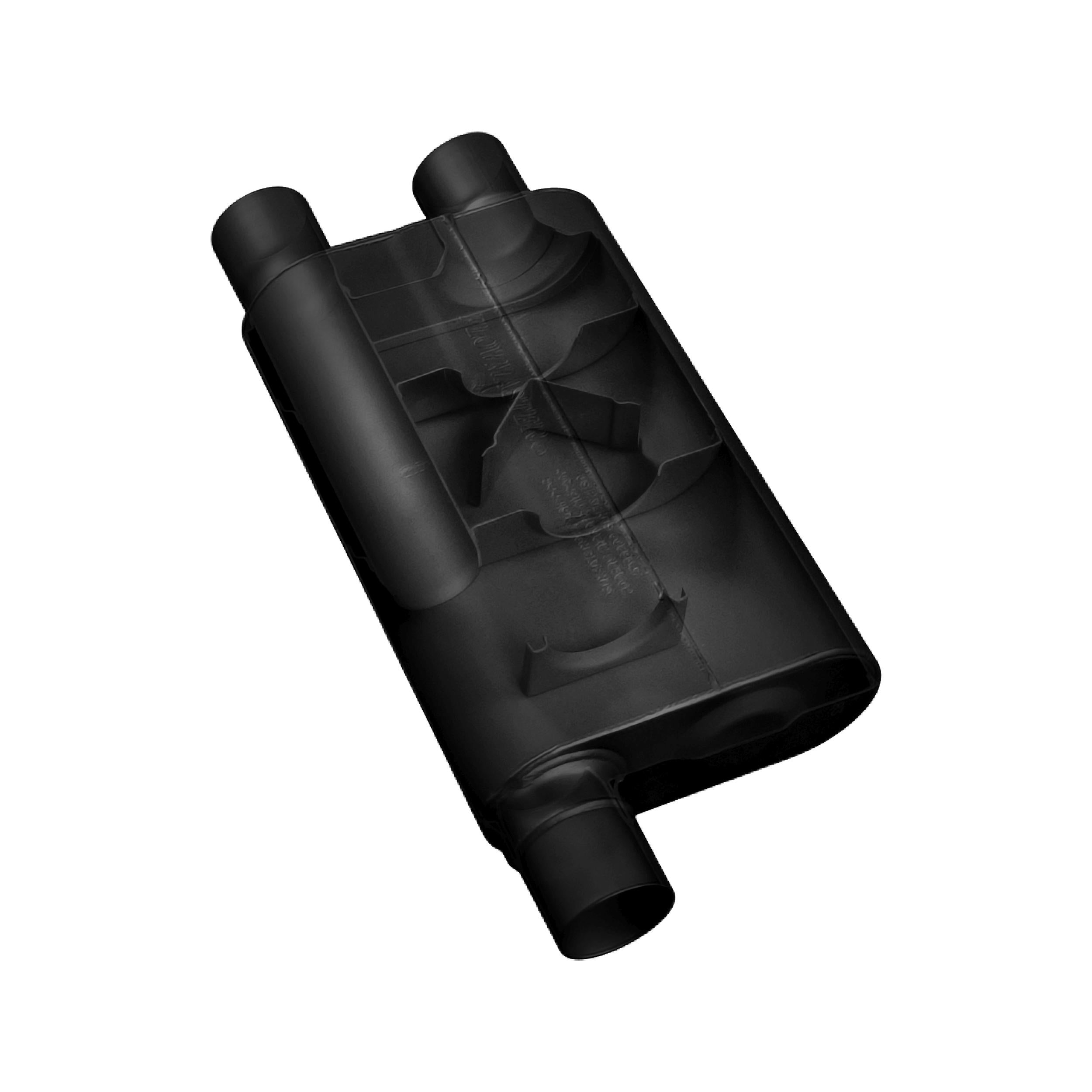 Flowmaster 80 Series Muffler - 2.50 Offset In / 2.50 Same Side Out - Aggressive Sound