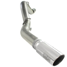 AFE Large Bore-HD 5 IN 409 Stainless Steel DPF-Back Exhaust System w/Polished Tip (2011-2016 Silverado 2500 HD, Silverado 3500 HD, Sierra 2500 HD, Sierra 3500 HD) - 49-44041-P