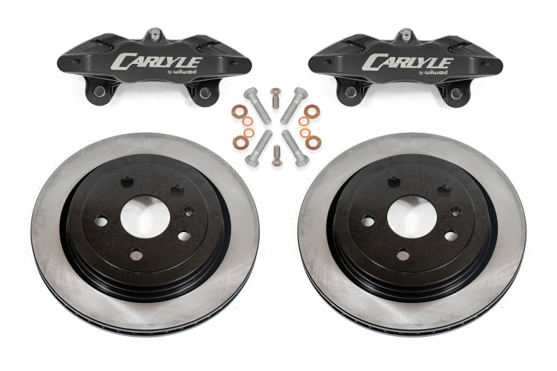BMR Fabrication Brake Kit for 15" Conversion, Solid Rotors, Black Calipers Black (1997-2004 C5 Corvette Base) - DBK550