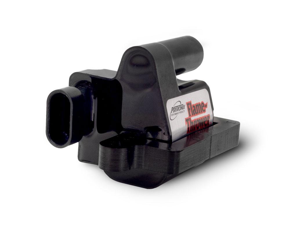 Pertronix Flame-Thrower Coil Gm Ls Truck 4.8L,5.3L,6.0L,8.1L;Square;1999-07; Single Coil; Optimized Coil Design For 15 Percent More Spark Energy; Direct OEM Replacement 12558693/19355500 - 30811