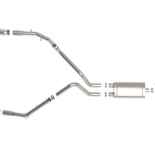 AFE Gemini XV Cat-Back Exhaust System w/ Dual Rear Exit Polished Tip (2019-2021 1500, 1500) - 49-32081-P