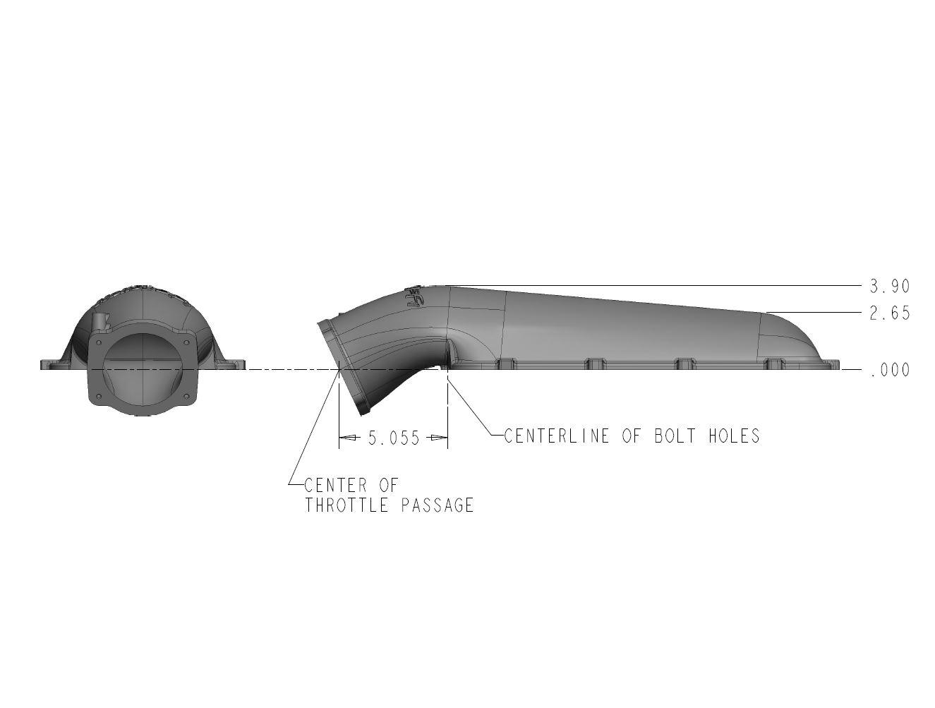 Holley Plenum Top, Hi-Ram 95Mm  - 300-245