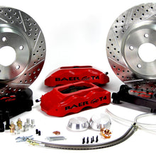 Baer 13" Track4 Front Brake Kit, Hugger Orange, SDZ, Std. Studs (1958-1970 Chevrolet Fitments) - 4301400HO