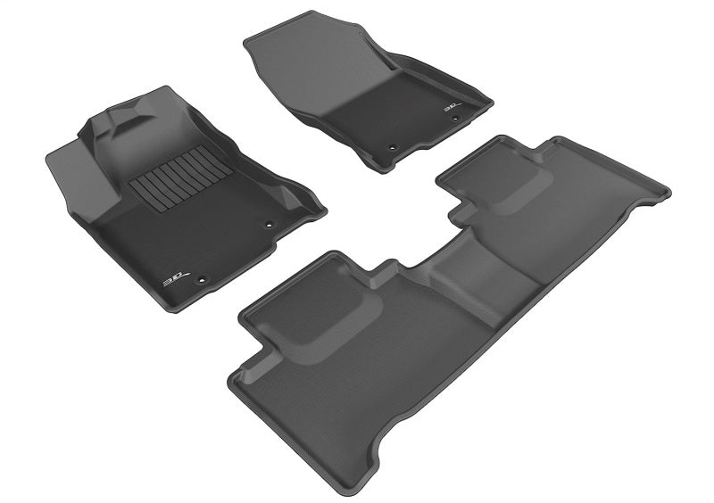 3D MAXpider 2015-2020 Lexus NX/NX Hybrid Kagu 1st & 2nd Row Floormats - Black