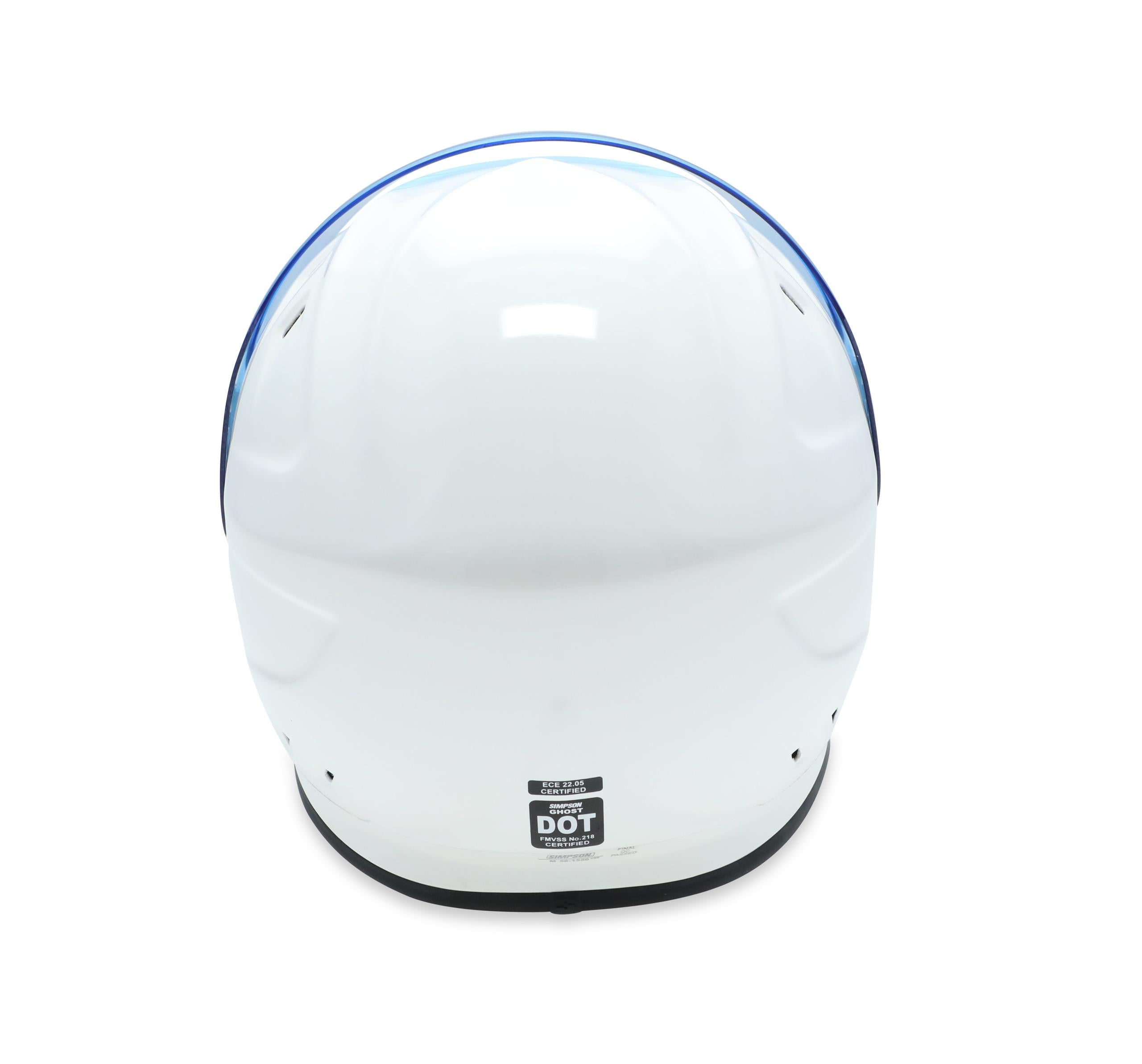 Simpson Racing Simpson Ghost Bandit Dot Med White - GBDM1