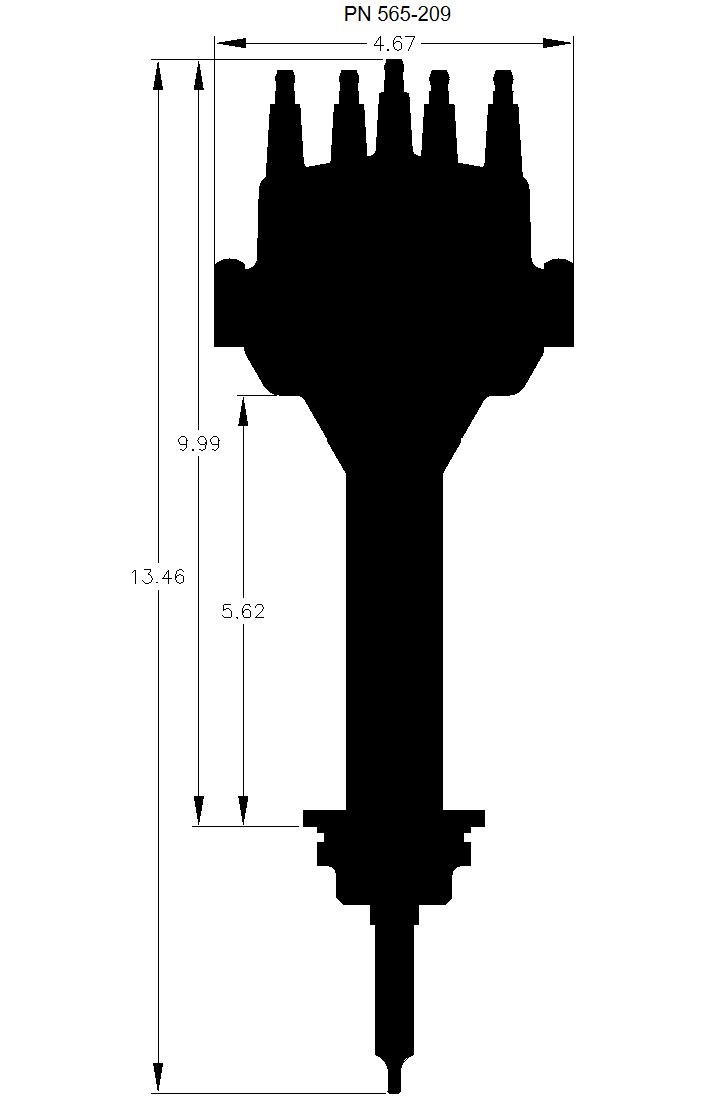 Holley Efi 565-209 Distributor, Dual Sync, Mopar 383-400