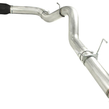 AFE Large Bore-HD 5 IN 409 Stainless Steel DPF-Back Exhaust System w/Black Tip (2007-2012 2500, 3500, Ram 2500, Ram 3500) - 49-42016-B