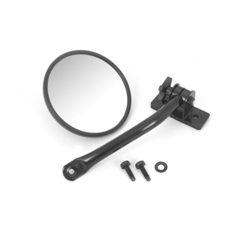 Rugged Ridge Quick Release Mirror Round Black; 97-18 Wrangler Tj/Lj/Jk/Jku - 11025.11