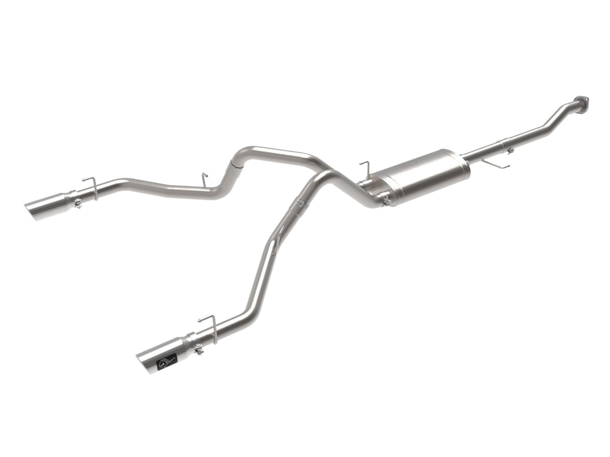 AFE Gemini XV Cat-Back Exhaust System w/ Dual Polished Tip (2015-2020 F-150, F-150, F-150) - 49-33130-P