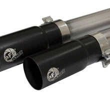 AFE Rebel Series 3 IN to 2-1/2 IN 409 Stainless Steel Cat-Back Exhaust w/Black Tip - 49-44062-B