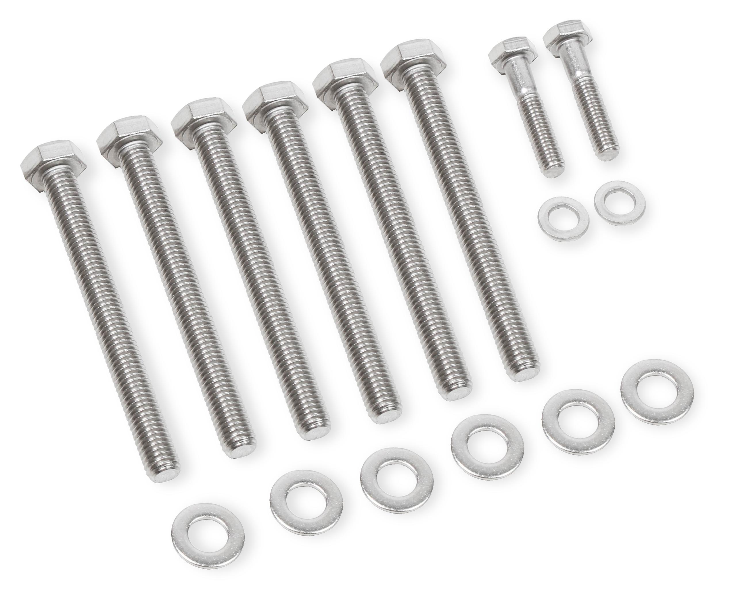Mr. Gasket 60930G Water Pump Bolt Set Gm Ls - Ss Hex Head