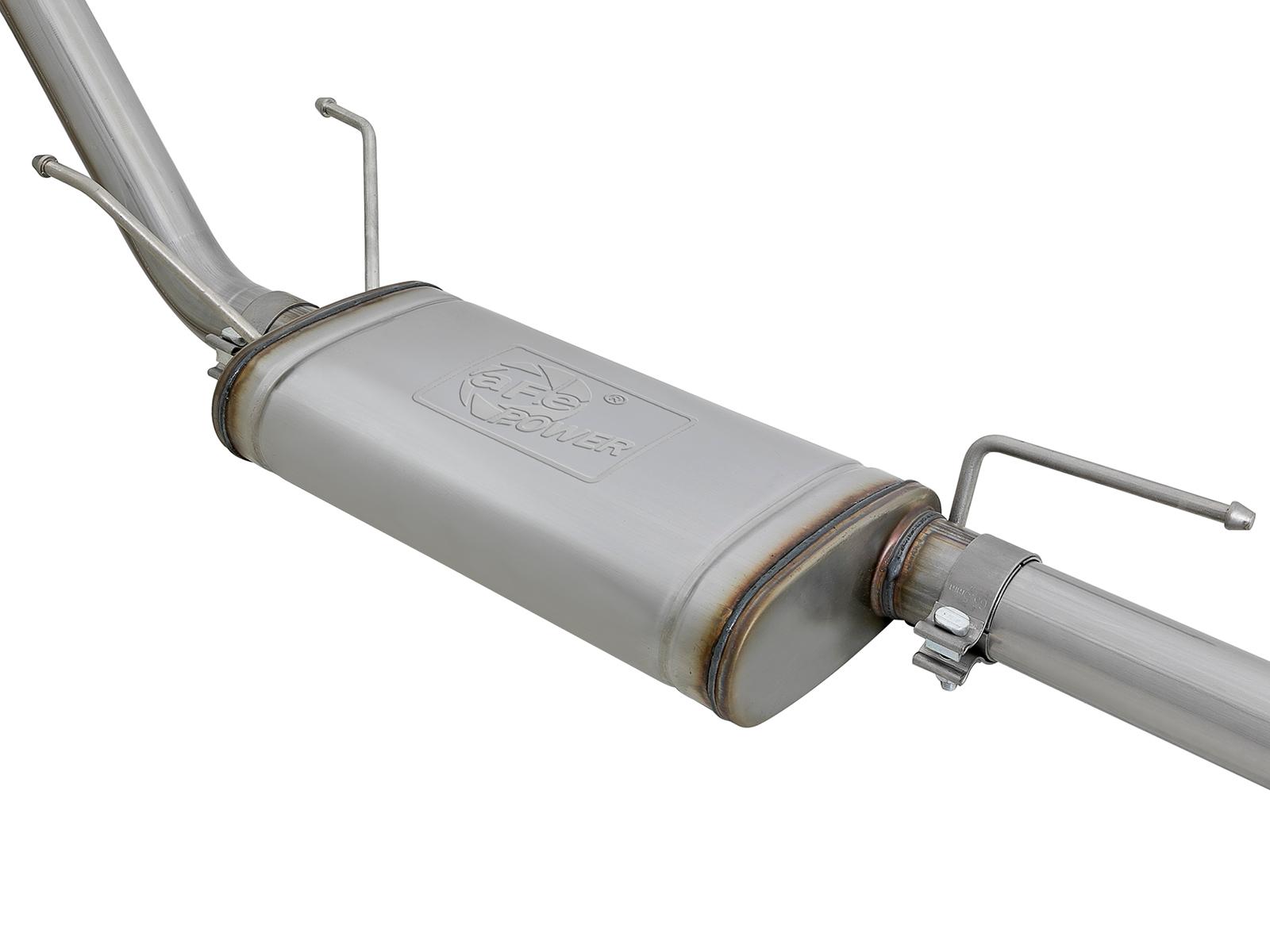 AFE MACH Force-Xp 2-1/2 in 304 Stainless Steel Cat-Back Exhaust w/Black Tips (2016-2021 Tacoma, Tacoma) - 49-46042-B