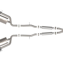 AFE Gemini XV 3 IN to 2-1/2 304 Stainless Steel Cat-Back Exhaust System w/ Cut-Out - 49-37034